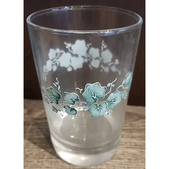 Vintage Corelle CALLAWAY Juice Glasses 7 oz NEW IN Box PACKAGE Set of 4 Ivy Leaf - Picture 4 of 5